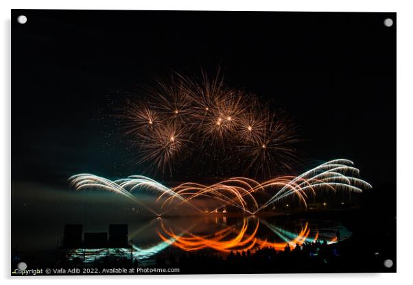 Fireworks Acrylic by Vafa Adib