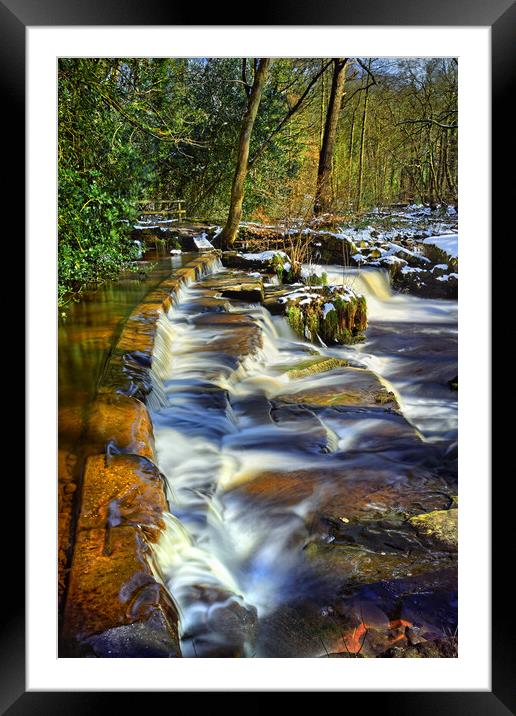 Third Coppice Weir, Rivelin  Framed Mounted Print by Darren Galpin