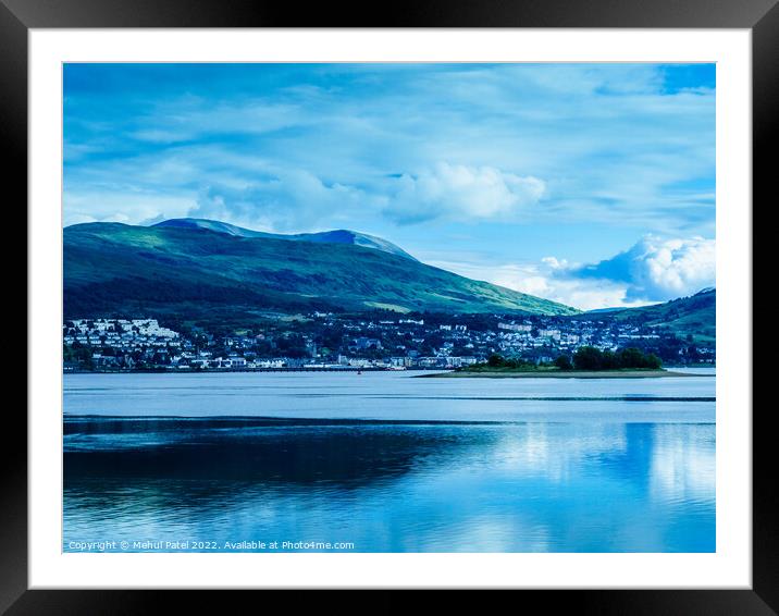 Fort WIlliam viewed across from Corpach Basin on Loch Linnhe Framed Mounted Print by Mehul Patel