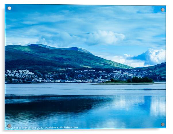 Fort WIlliam viewed across from Corpach Basin on Loch Linnhe Acrylic by Mehul Patel
