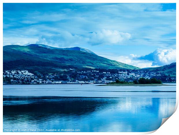Fort WIlliam viewed across from Corpach Basin on Loch Linnhe Print by Mehul Patel
