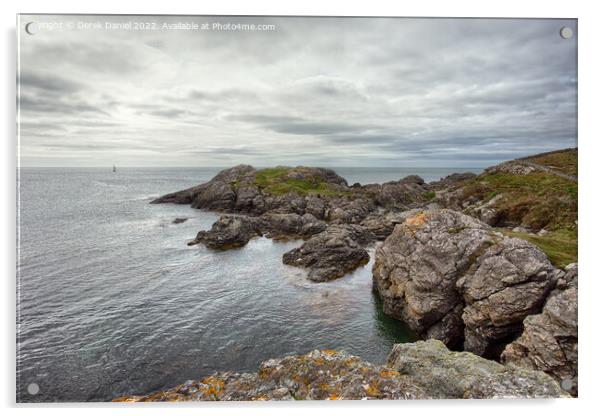Trearddur Bay, Anglesey Acrylic by Derek Daniel