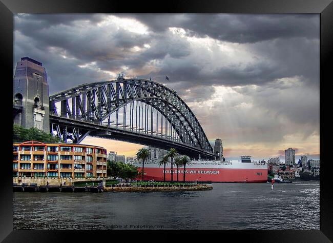 Sydney Harbour Bridge Framed Print by David Mccandlish