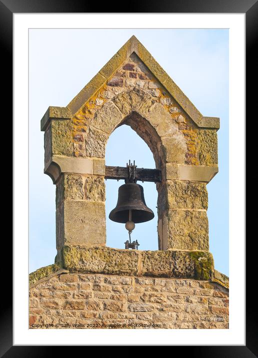 Hastings Fishing Village Bell Framed Mounted Print by Sally Wallis