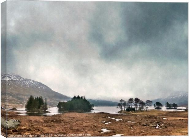 loch ossian  Canvas Print by dale rys (LP)