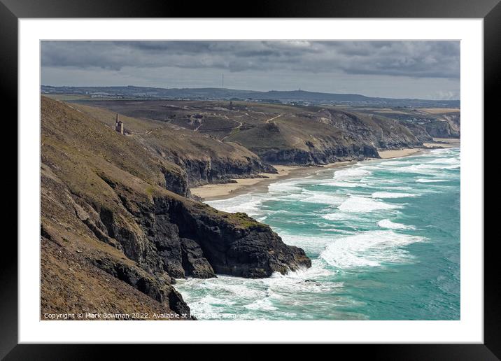 Cornish Coast Framed Mounted Print by Mark Bowman