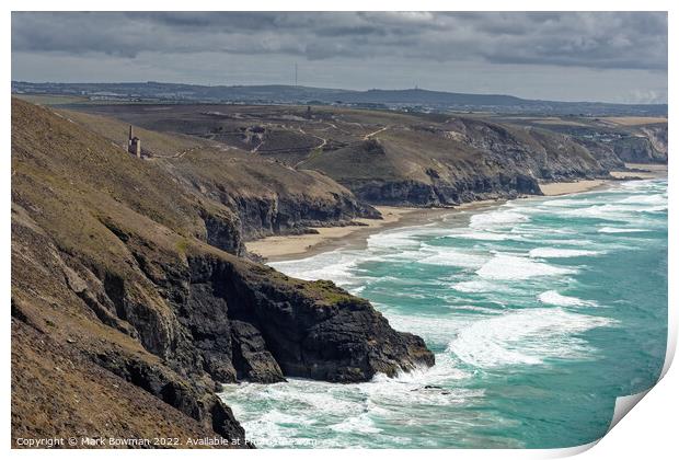 Cornish Coast Print by Mark Bowman