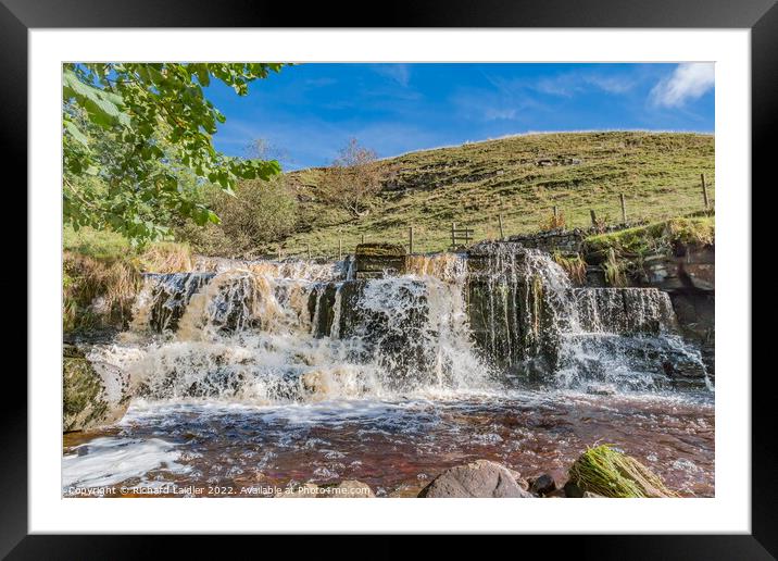Waterfall on Ettersgill Beck, Teesdale Framed Mounted Print by Richard Laidler