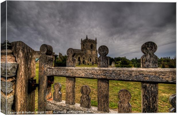St Marys entrance Canvas Print by Nathan Wright