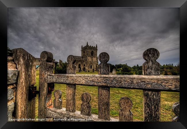 St Marys entrance Framed Print by Nathan Wright