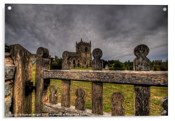 St Marys entrance Acrylic by Nathan Wright