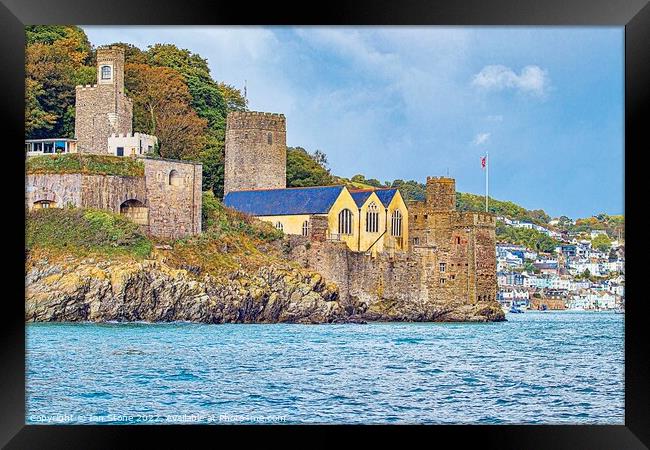 Autumn at Dartmouth Castle  Framed Print by Ian Stone