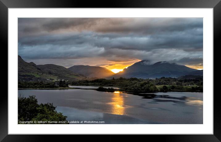 'Awakening Dawn over Loch Awe' Framed Mounted Print by Gilbert Hurree