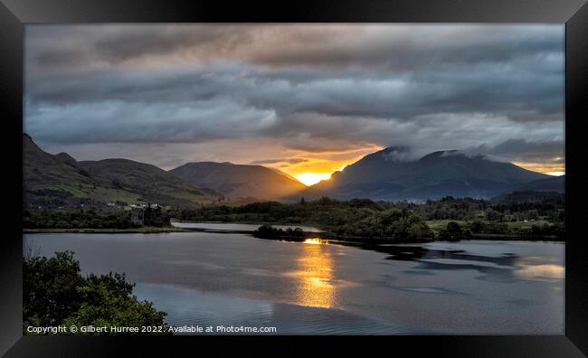 'Awakening Dawn over Loch Awe' Framed Print by Gilbert Hurree