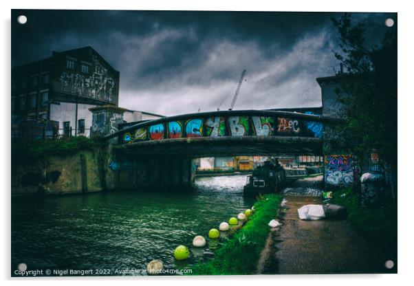 Graffiti Bridge Acrylic by Nigel Bangert