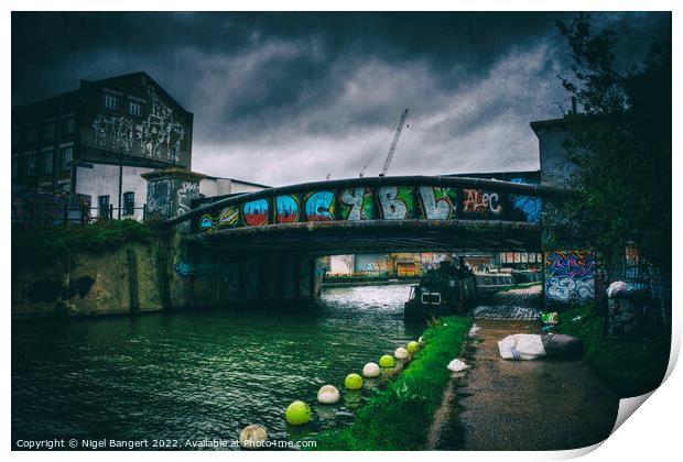 Graffiti Bridge Print by Nigel Bangert