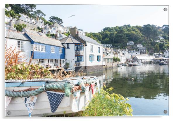 Polperro, Cornwall Acrylic by Graham Custance