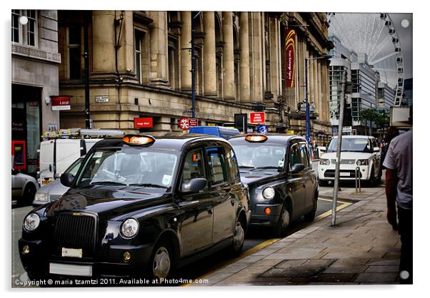 Taxi!? Acrylic by Maria Tzamtzi Photography