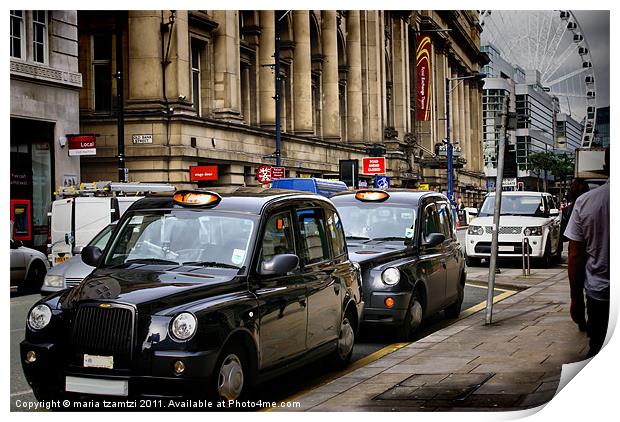 Taxi!? Print by Maria Tzamtzi Photography