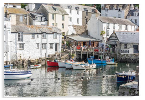 Enchanting Polperro, Cornwall Acrylic by Graham Custance