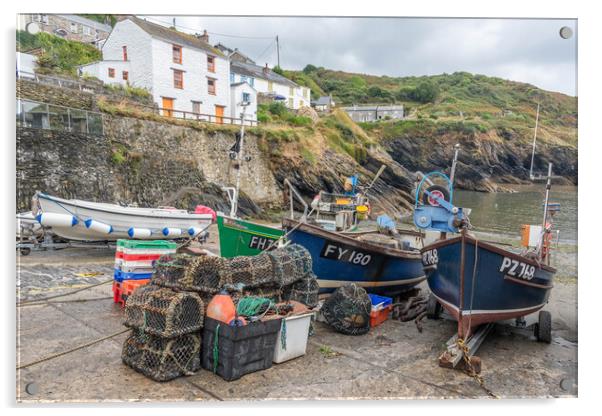 Enchanting Portloe: A Cornish Coastal Dream Acrylic by Graham Custance