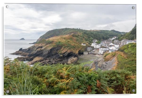 Portloe, Cornwall Acrylic by Graham Custance