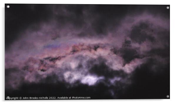 lilac night Acrylic by John Brooks-nicholls
