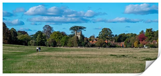 Hambleden Village Print by Joyce Storey