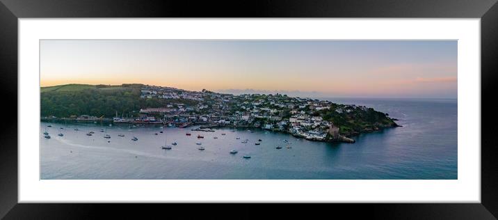 Polruan Cornwall From The Air Framed Mounted Print by Apollo Aerial Photography