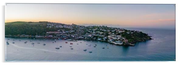 Polruan Cornwall From The Air Acrylic by Apollo Aerial Photography