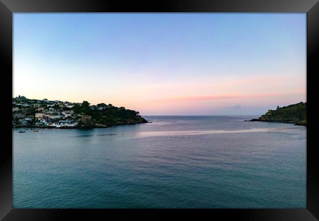 The Entrance To Fowey Framed Print by Apollo Aerial Photography