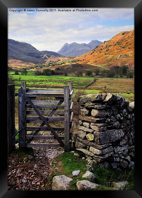 Gateway To The Langdales Framed Print by Jason Connolly
