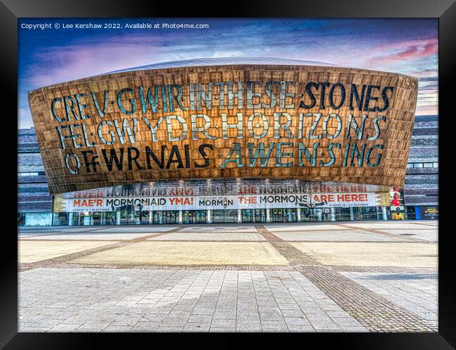 The Breathtaking Wales Millennium Centre Framed Print by Lee Kershaw