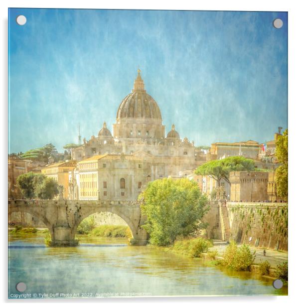 Vatican City Acrylic by Tylie Duff Photo Art