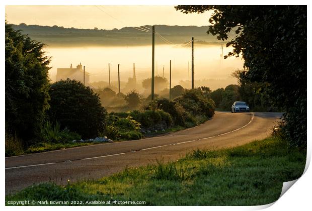 Morning Mist Print by Mark Bowman