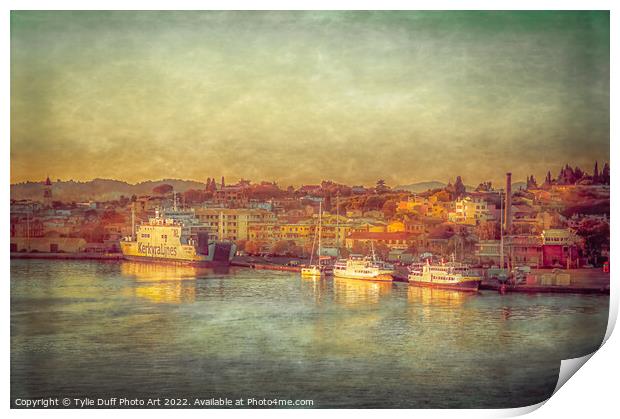 Corfu Port Print by Tylie Duff Photo Art