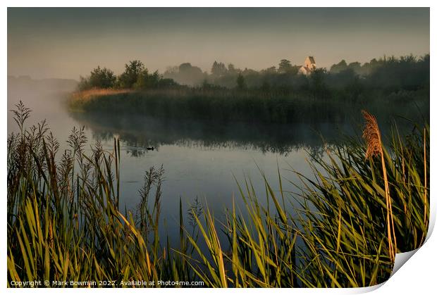 Church Lake Print by Mark Bowman