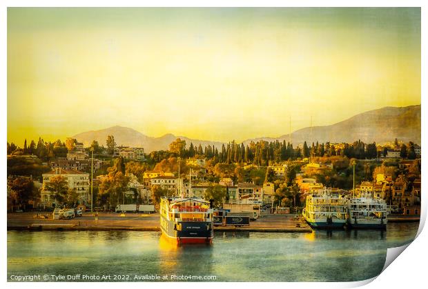Corfu Sunrise Print by Tylie Duff Photo Art