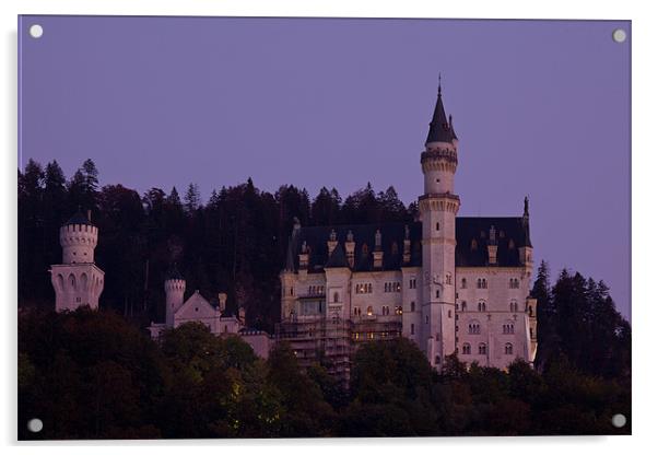 Neuschwanstein castle Acrylic by Thomas Schaeffer