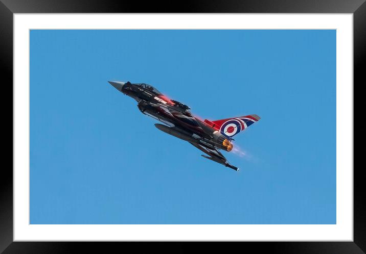 Skys Best Fighter The Typhoon Jet Framed Mounted Print by Stephen Ward