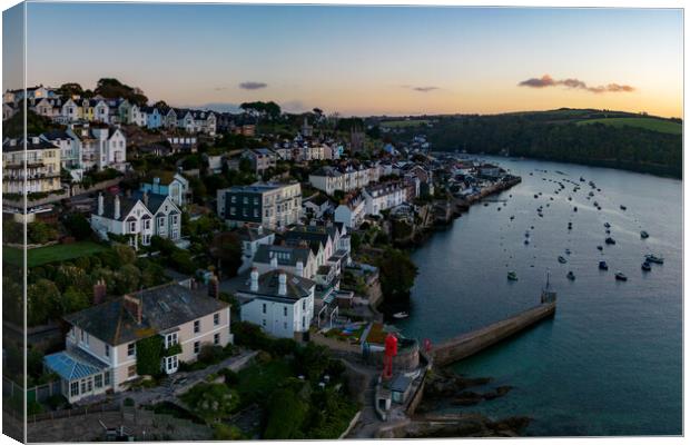 Fowey Cornwall From The Air Canvas Print by Apollo Aerial Photography
