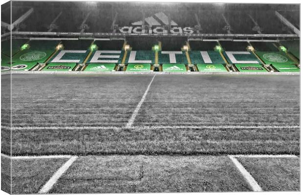 Celtic Football Ground Canvas Print by Valerie Paterson