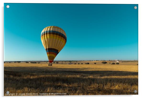 Balloon Landing in Alentejo Acrylic by Angelo DeVal