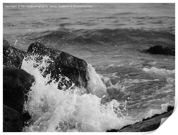 Crashing wave Print by Fernleafphotography 