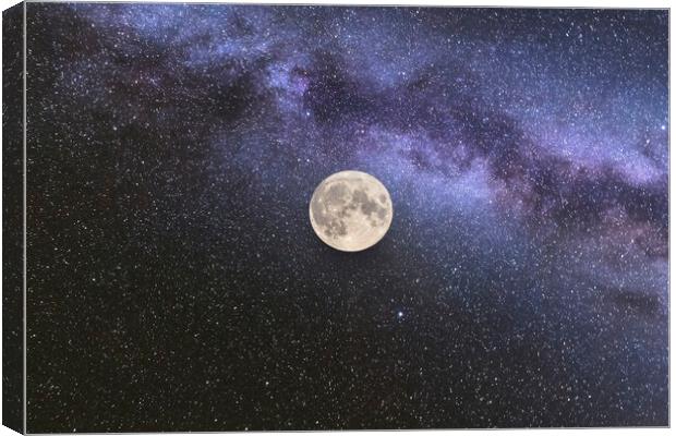 Moon Canvas Print by Glen Allen