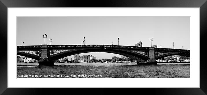 Battersea Bridge, London Framed Mounted Print by Dawn O'Connor