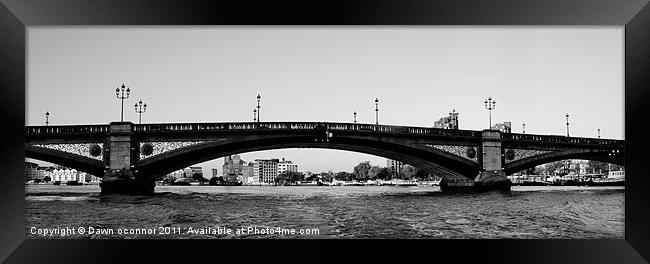 Battersea Bridge, London Framed Print by Dawn O'Connor
