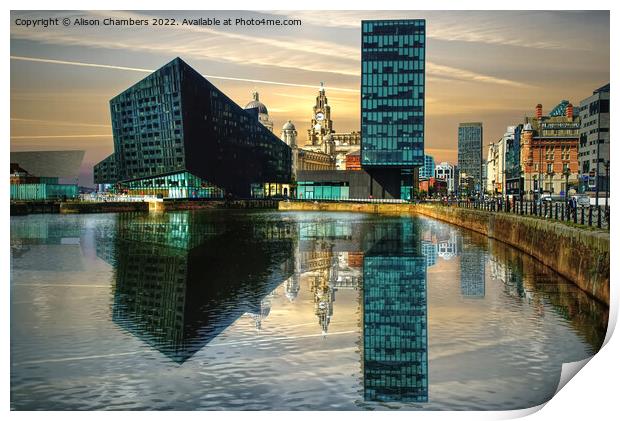 Liverpool Canning Dock  Print by Alison Chambers