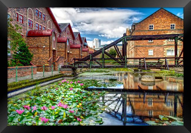 Leeds Victoria Quays Framed Print by Alison Chambers