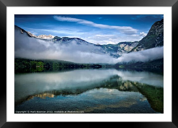 Cloud Lake Framed Mounted Print by Mark Bowman